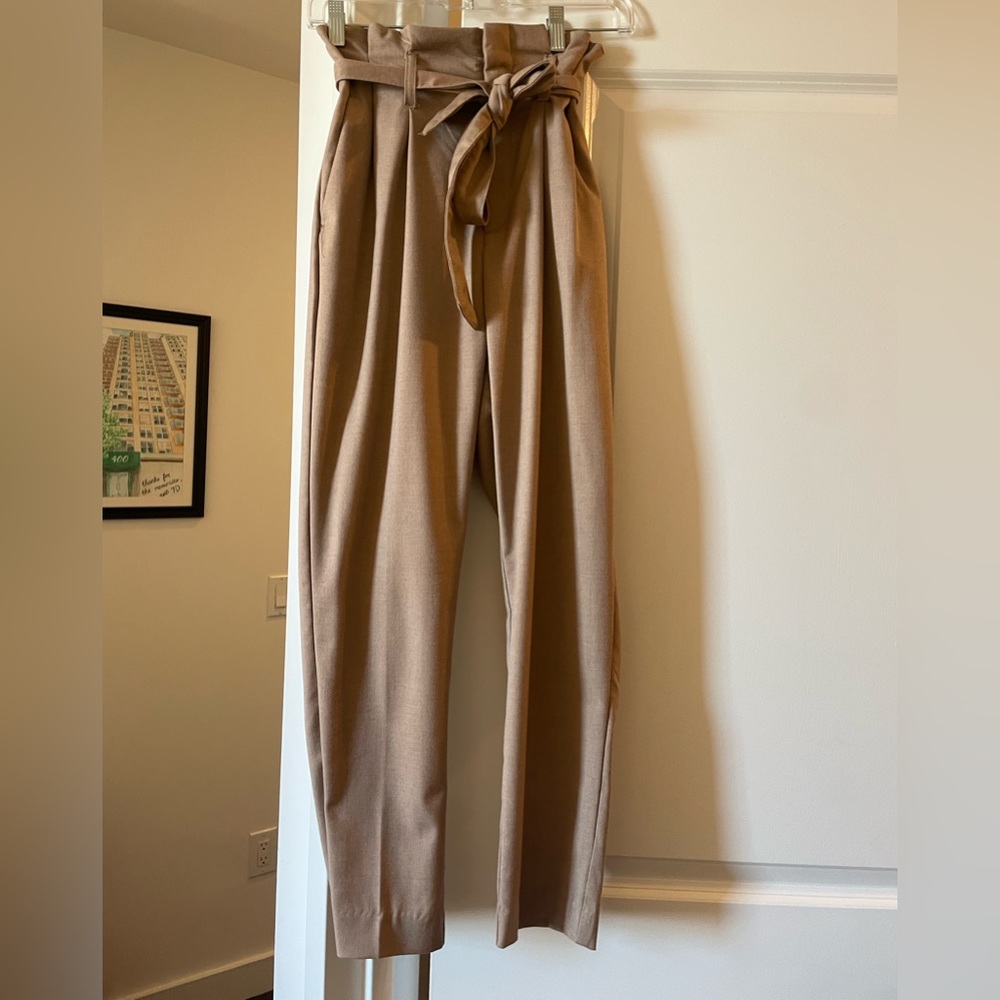Paper bag waist pants